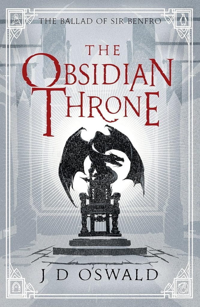 cover image for novel The Obsidian Throne by J D Oswald